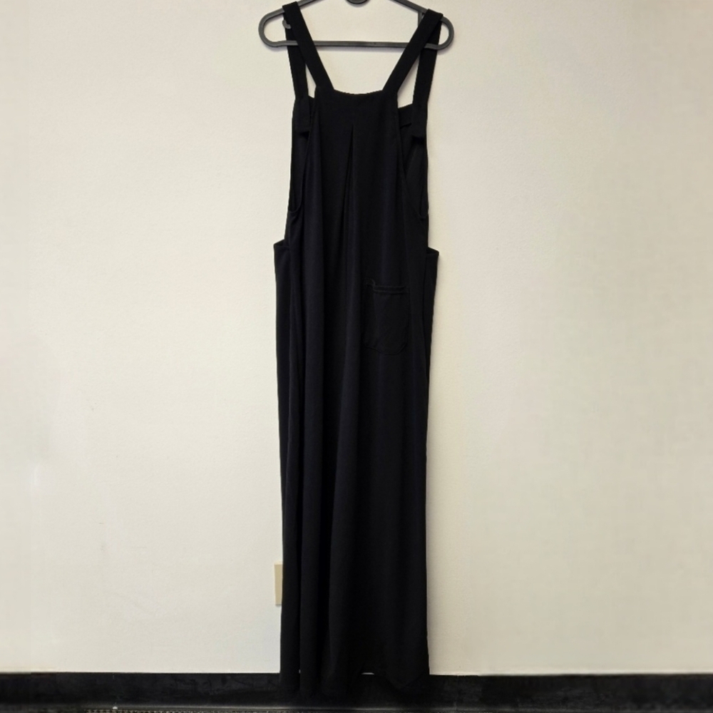 Halara Waffle Knit Adjustable Jumpsuit Overalls Black L - Picture 7 of 12